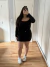 Shorts Saia Jeans Preto