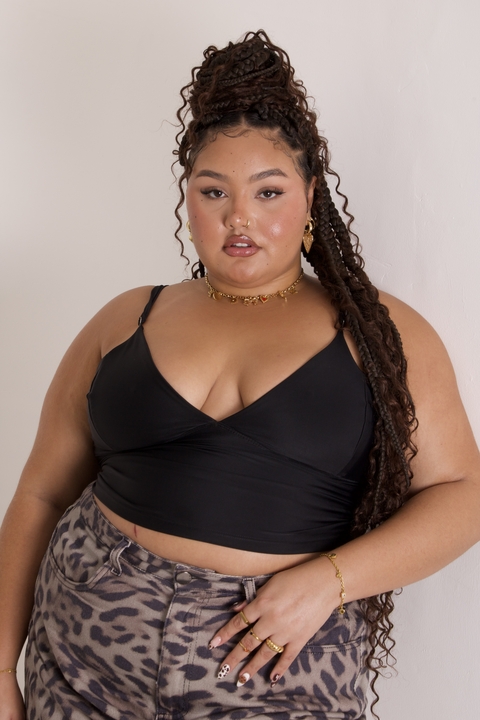 Top Charlotte Preto - comprar online