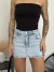 Shorts Saia Jeans Azul Claro na internet