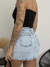 Shorts Saia Jeans Azul Claro - loja online
