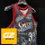 Allen Iverson #3 Philadelphia 76ers Sixers Mitchell & Ness Black 1997-98 Hardwood Classics Tattoo - Bordada Premium - comprar online