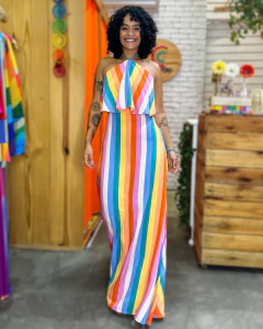 Vestido Outono Rainbow na internet