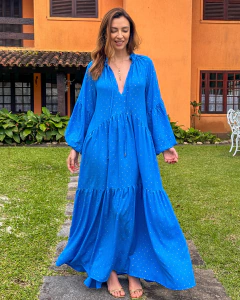 Vestido Marrocos Azul Celeste - comprar online