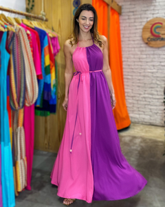 Vestido Ilha do Mel Rosa e Roxo - comprar online