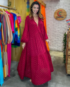 Vestido Marrocos Cereja - comprar online