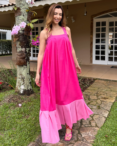 Vestido Sorrento Pregas Pink na internet