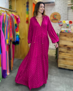 Vestido Marrocos Fúcsia na internet