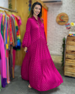 Vestido Marrocos Fúcsia