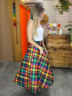 Imagem do Saia Xadrez Rainbow