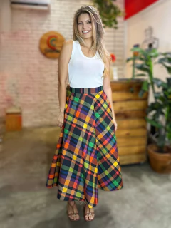 Saia Xadrez Rainbow - comprar online