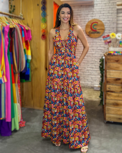Vestido Milagres Florido Longo