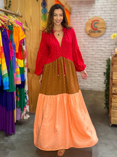 Vestido Marrocos Vermelho