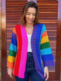 Imagem do Cardigan Rainbow Tricô