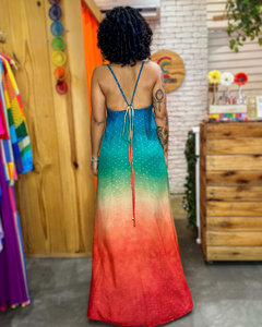 Vestido Dubai Degradê Azul - COLORATO