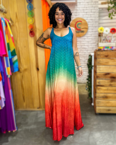 Vestido Dubai Degradê Azul - loja online