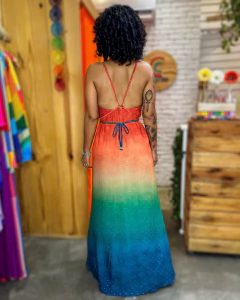 Vestido Dubai Degradê Laranja - COLORATO
