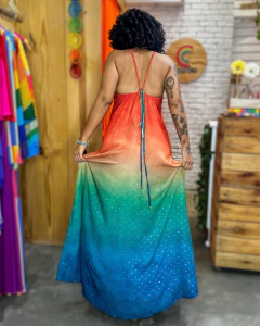 Imagem do Vestido Dubai Degradê Laranja
