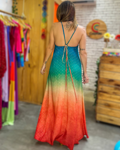 Vestido Dubai Degradê Azul na internet