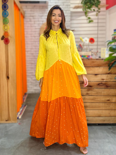 Vestido Marrocos Amarelo Sunset