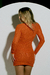 dress malia tangerine curto on internet