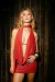 dress georia terra cota lurex - buy online
