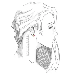 Brinco curvo com cristais redondos multicoloridos banhado a ouro - comprar online