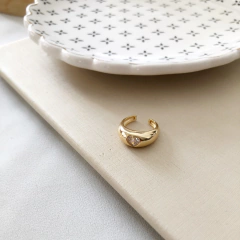 Piercing falso coração banhado a ouro 18k - comprar online