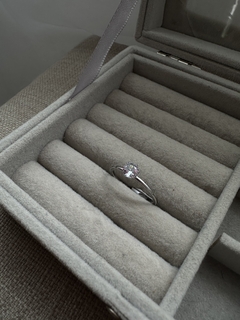 Anillo cintillo plateado - comprar online