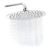 Ducha Plato Lluvia Redondo 15cm Slim Acero Inox 6p Antisarro