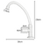 Canilla Mesada 1 Agua ABS Blanca Volante Redondo Latyn Trade - comprar online