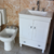 Vanitory De Apoyo 50 Obra Blanco 2 Puertas + Cajon C/mesada - comprar online