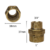 Rosca Con Tuerca Reduccion 1 X 3/4 Bronce Calibron - comprar online