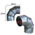 Zingueria Curva Articulada Diametro 100mm Chapa Galvanizada - comprar online