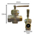 Llave Para Gas Bronce 1 - comprar online