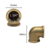 Codo 1 1/4 A 90° Hh Bronce Calibron - comprar online