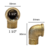 Codo 1 1/2 Mh Bronce Calibron - comprar online