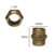 Rosca Con Tuerca 1 1/2 Bronce Calibron - comprar online
