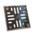 Rejilla Con Marco 10x10 Acero Inoxidable Caja Plomo Delta