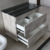 Vanitory Colgante 50 Nordica Concreto 2 Cajones Tapa Lisa - comprar online