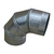 Imagen de Zingueria Curva Articulada Diametro 75mm Chapa Galvanizada