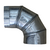 Zingueria Curva Articulada Diametro 100mm Chapa Galvanizada