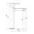 Griferia De Lavatorio Monocomando Alto Tucson TG PLAST - comprar online