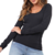 Blusa Manga Longa Loba Trend Relevos Sem Costura Feminina