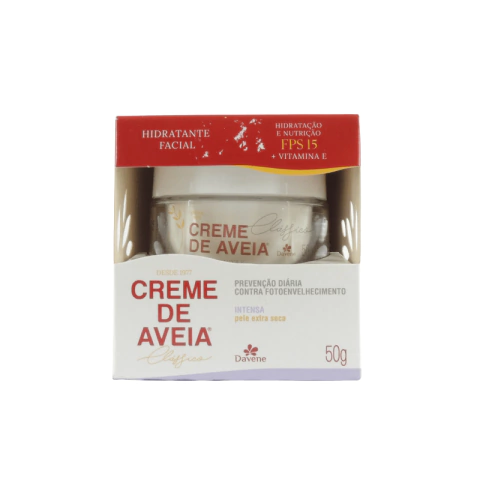 Creme Hidratante Facial Aveia Davene Intensa FPS 15- 50g