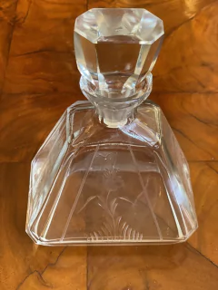 Conjunto para licor Art Déco em cristal - loja online