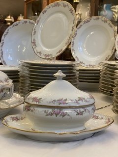 Serviço de jantar em porcelana francesa Pillivuy & Co