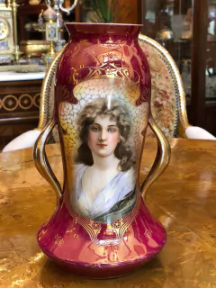 Par de Vasos em porcelana Rosenthal - Art Rarus Antiquário