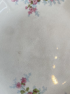 Prato de bolo em porcelana inglesa - Art Rarus Antiquário
