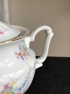 Açucareiro porcelana polonesa - Art Rarus Antiquário