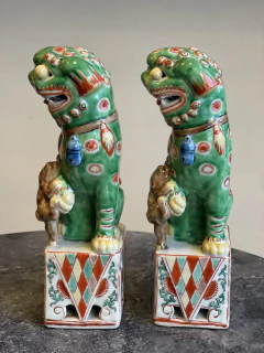 Par de Cães - Leões Guardiões japoneses - Período Meiji - Art Rarus Antiquário